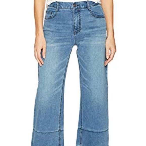 (SOLD) Evidnt LA high rise wide leg seamed jeans - Picture 7 of 8
